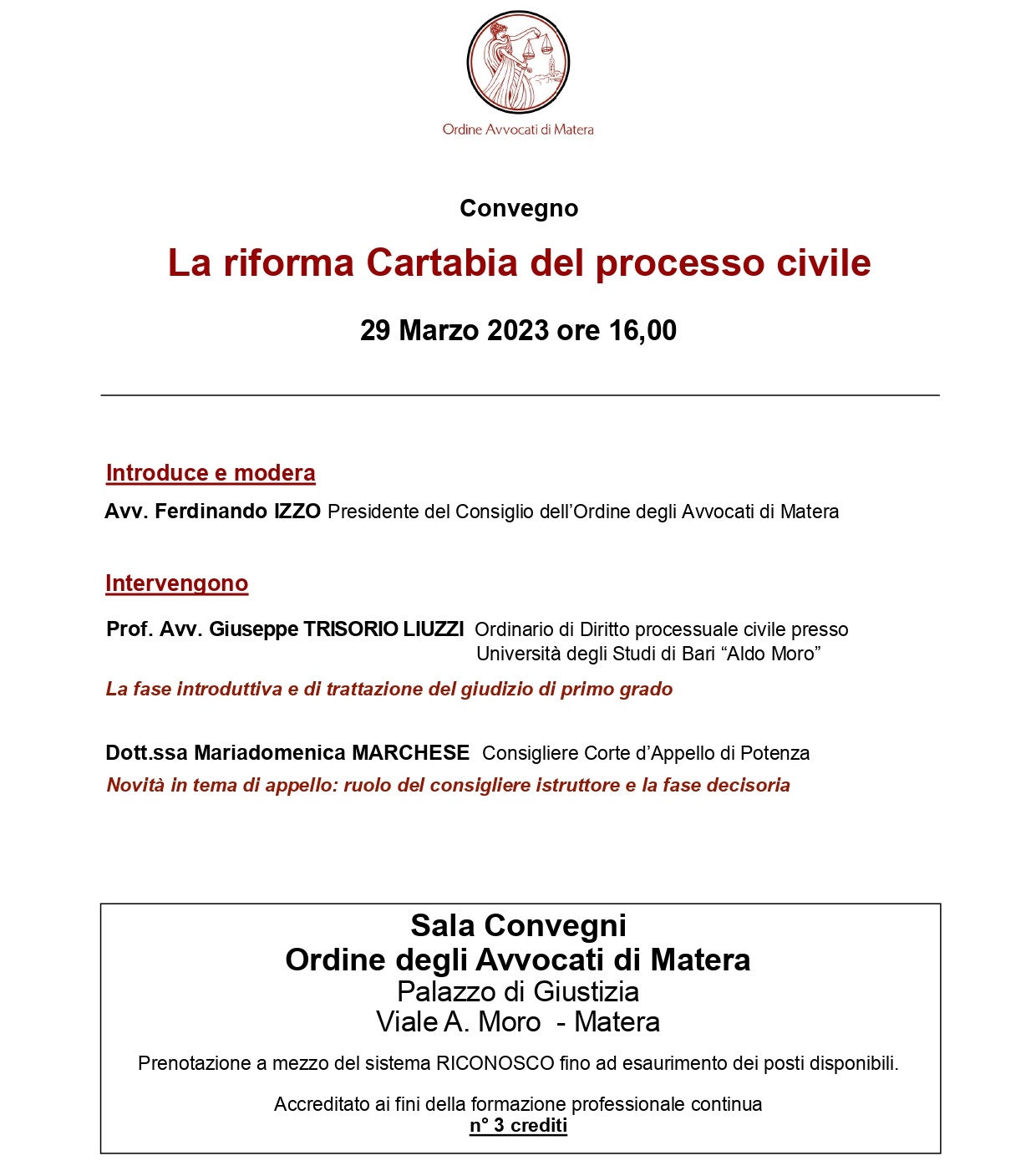 Motivi Di Appello Civile Fac Simile La riforma Cartabia del processo civile – Ordine Avvocati di Matera
